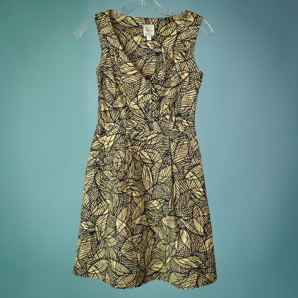 Anthropologie Dresses & Skirts - Anthropologie Weston Wear Size 0 Leaf Print Dress